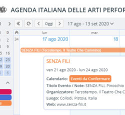 AGENDA ITALIANA ARTI PERFORMATIVE 2020